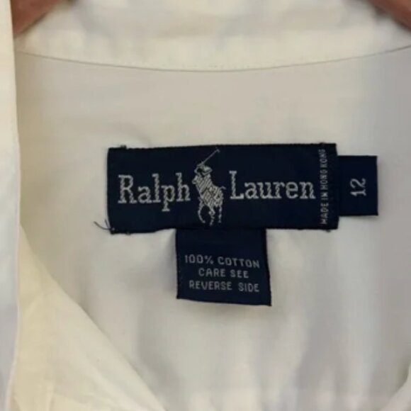 Vintage Ralph Lauren Ruffle Button Down Shirt - Picture 3 of 4
